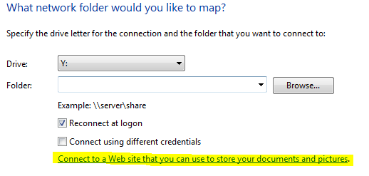How to map FTP site in Windows 7