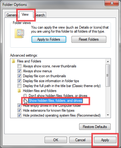 Delete Icon Cache Windows Vista