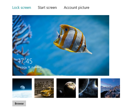 windows 8 background fish