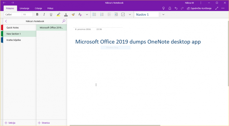ms office one note